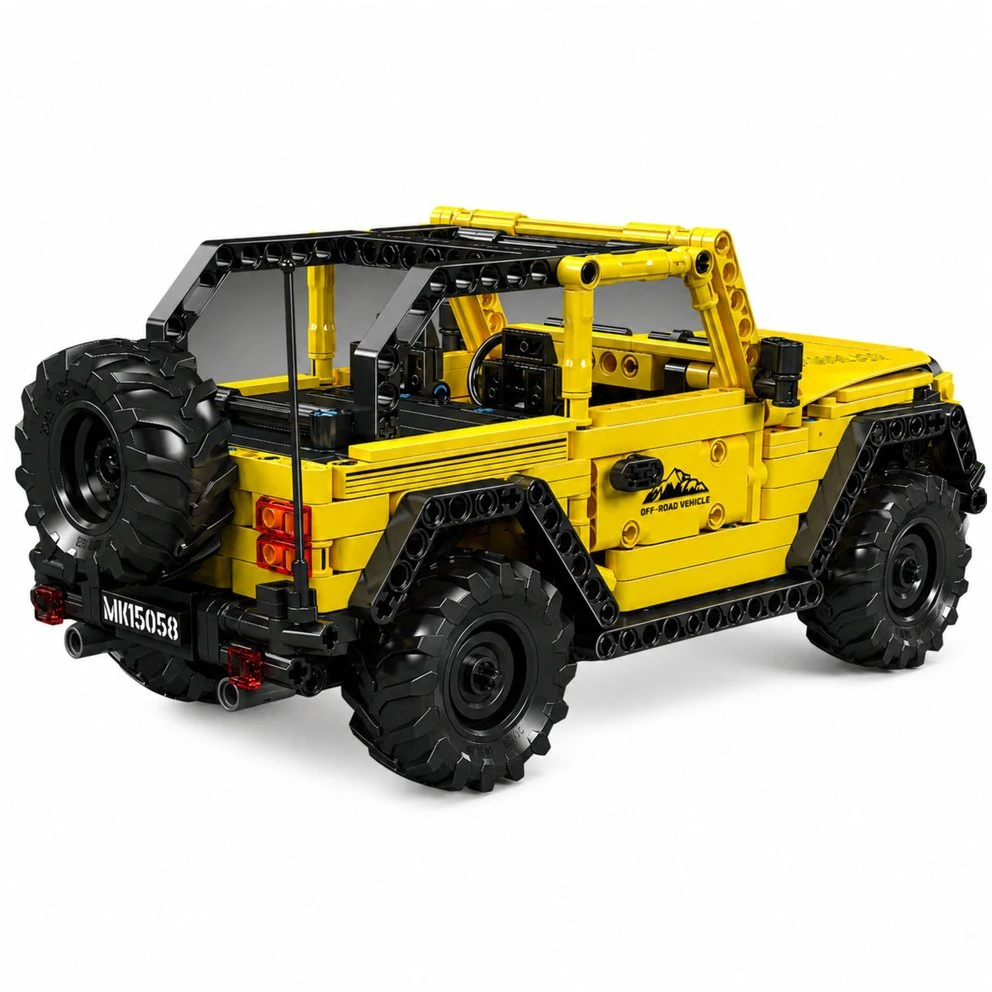 Lean Toys Statybinės kaladėlės Geltonos 746 vnt.