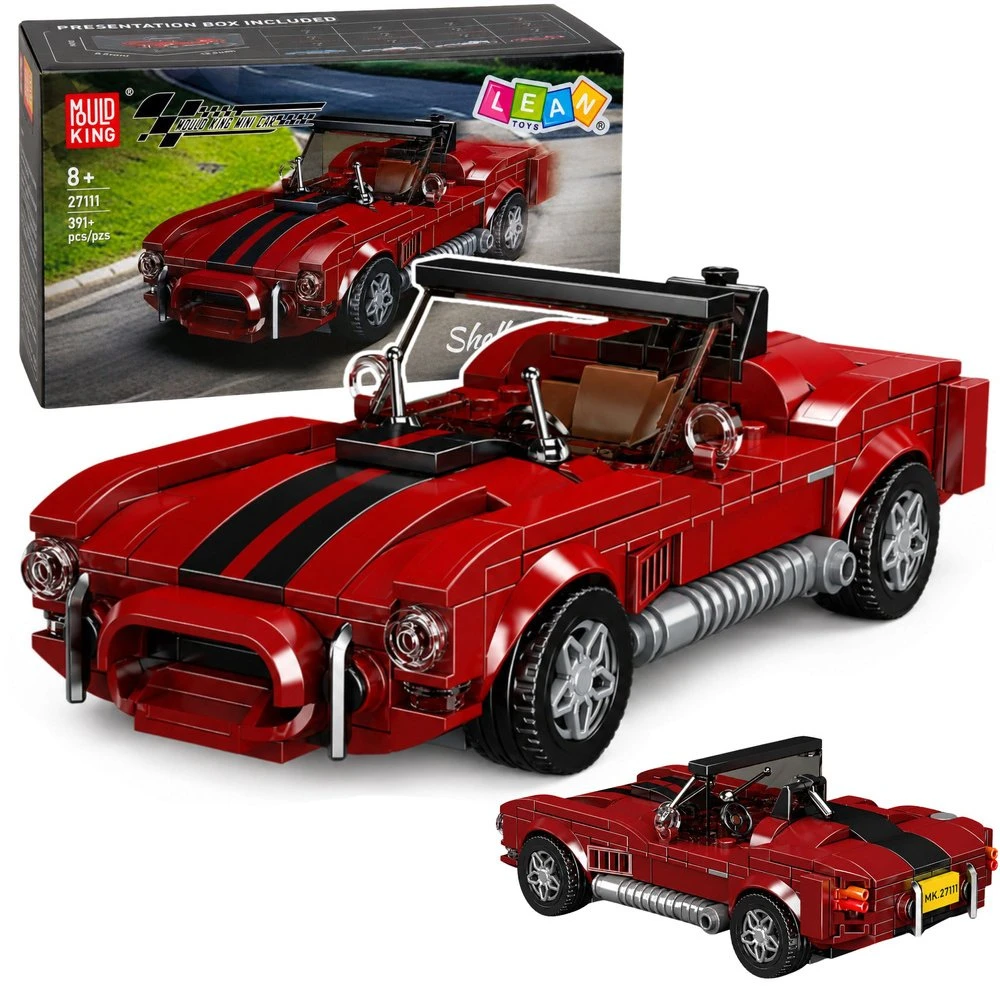 Lean Toys Statybinės kaladėlės raudonos 391 vnt.