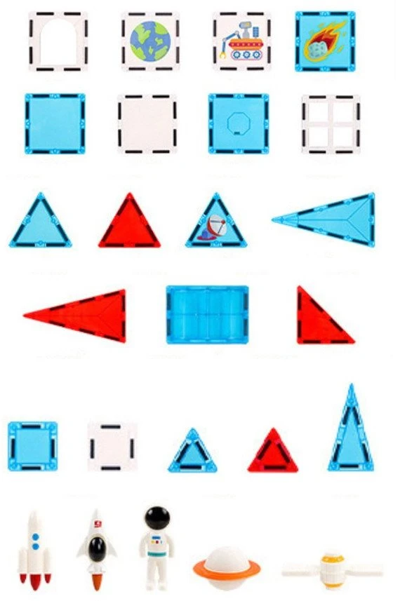 Lean Toys Magnetinis konstruktorius Window Art X6010, 90 vnt.