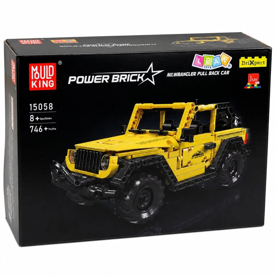 Lean Toys Statybinės kaladėlės Geltonos 746 vnt.