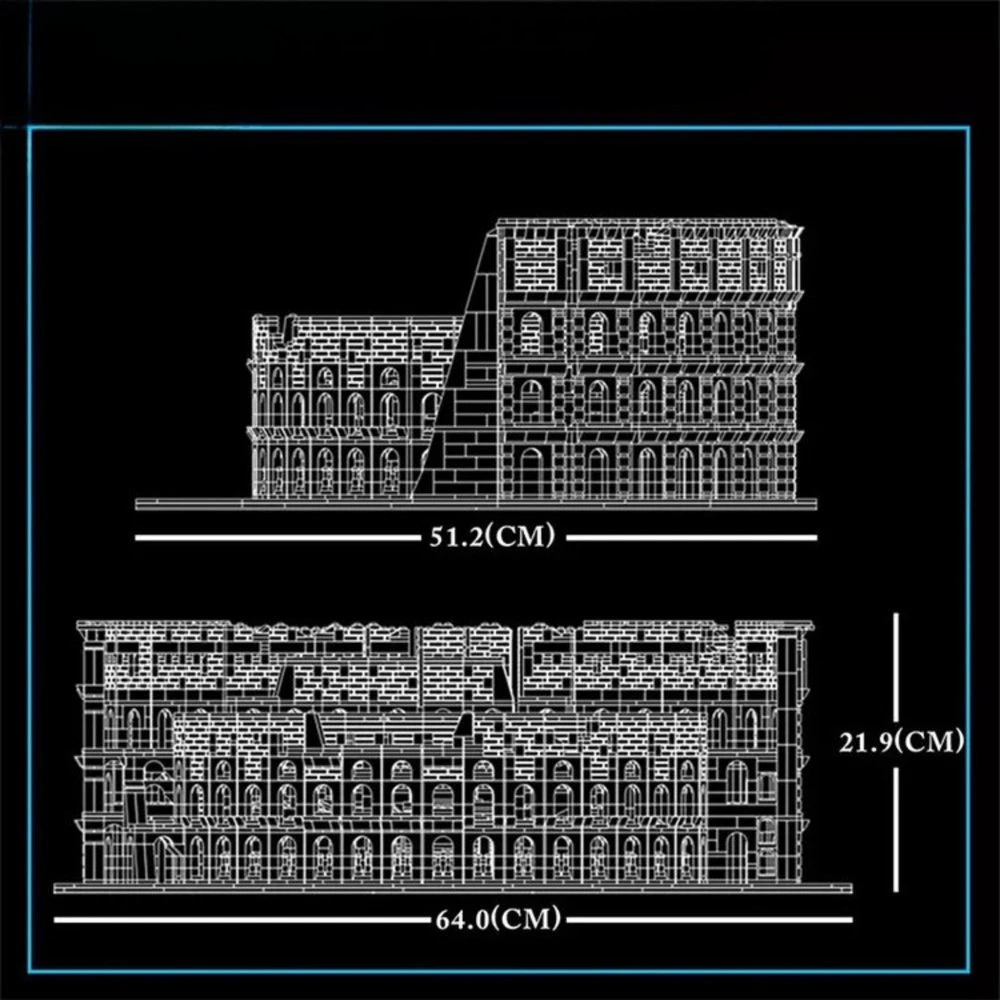 Lean Toys Architektūrinės kaladėlės 6466 vnt.