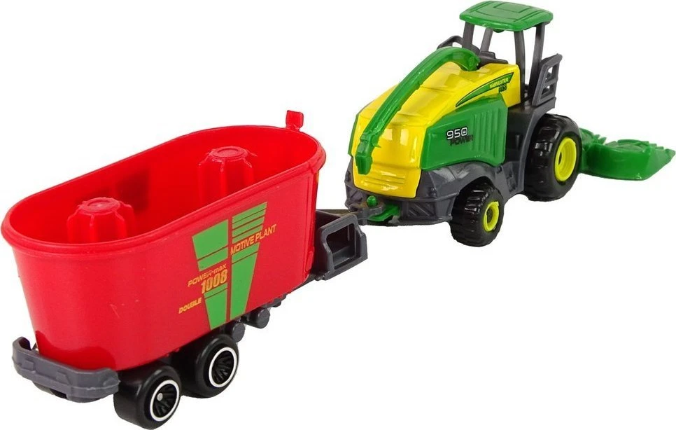 Lean Toys Žaislinis kombainas su priekaba LeanToys