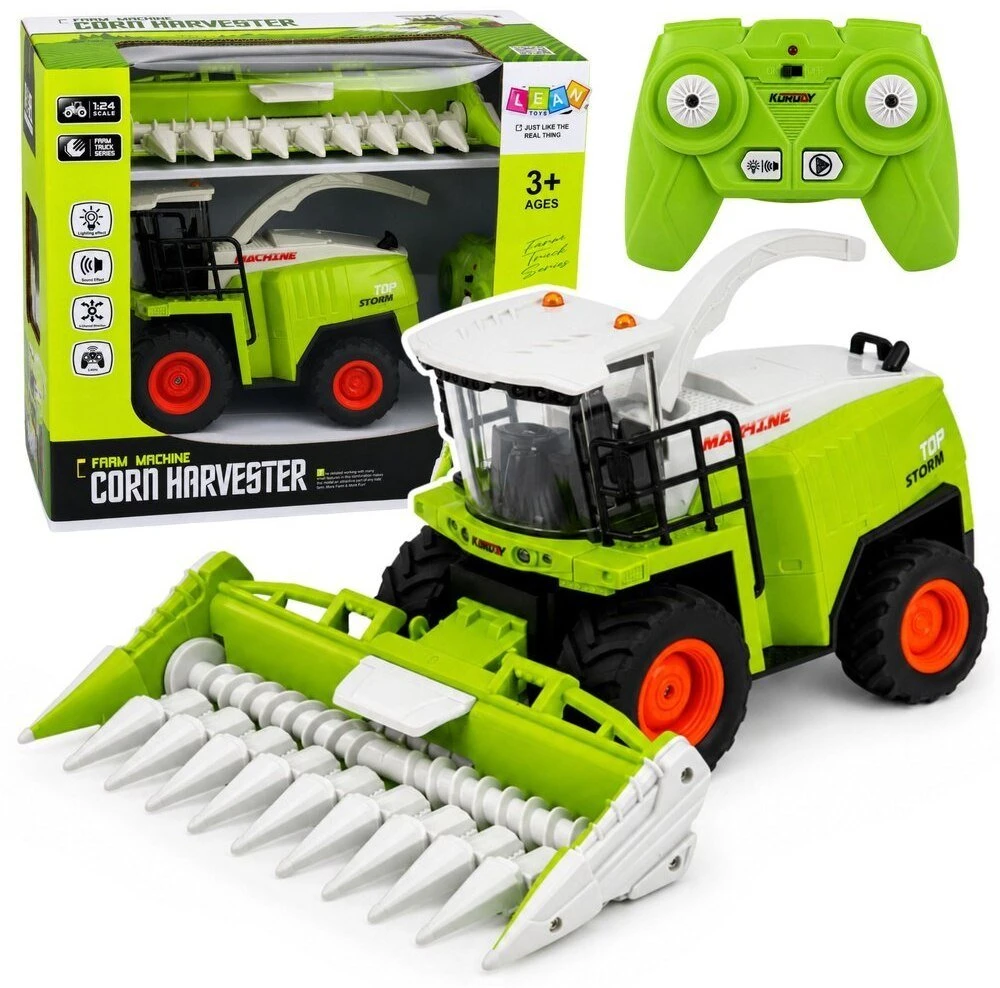 Lean Toys Nuotoliniu būdu valdomas kombainas 1:24