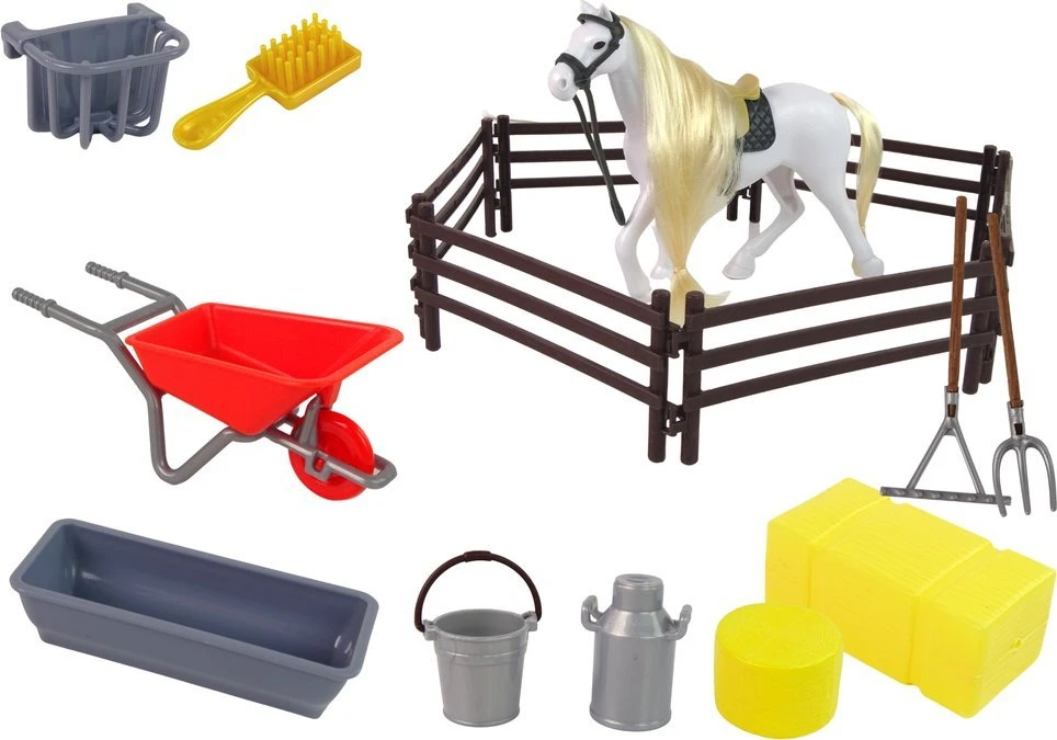 Žaislinis žirgas su priedais Lean Toys