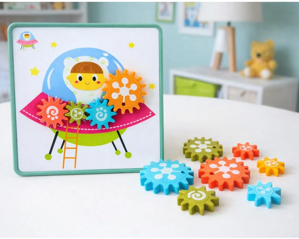 Lean Toys Dėlionė su krumpliaračiais 25 vnt.