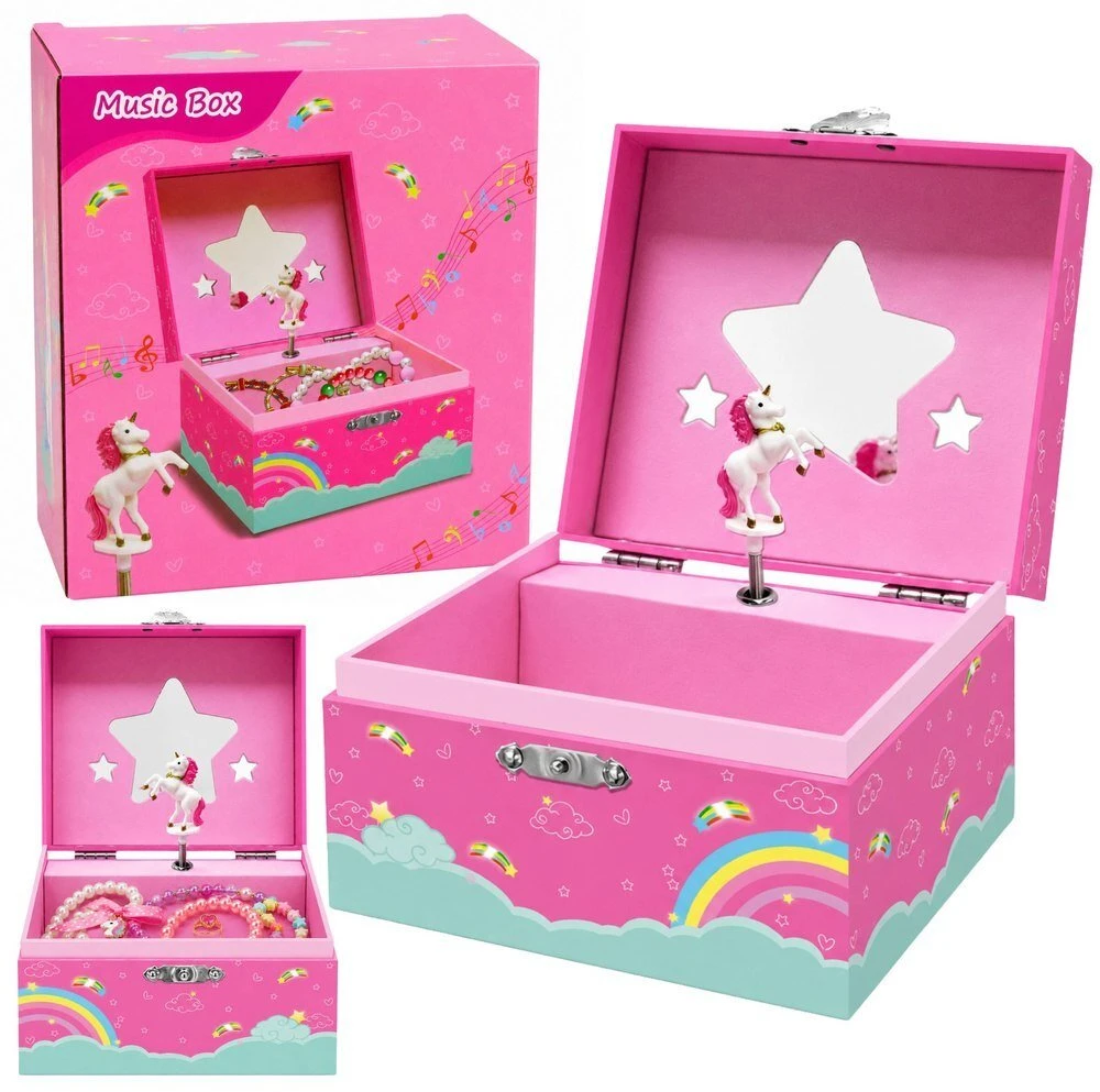 Lean Toys Muzikinė dėžutė rožinė
