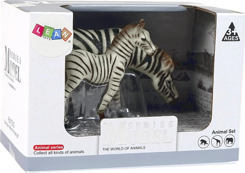 Figūrėlių rinkinys Zebrai Lean Toys