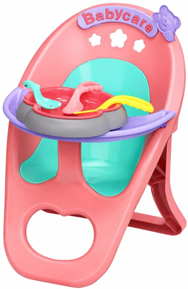 Lean Toys Interaktyvi kūdikio lėlė 30 cm su kėdute ir priedais