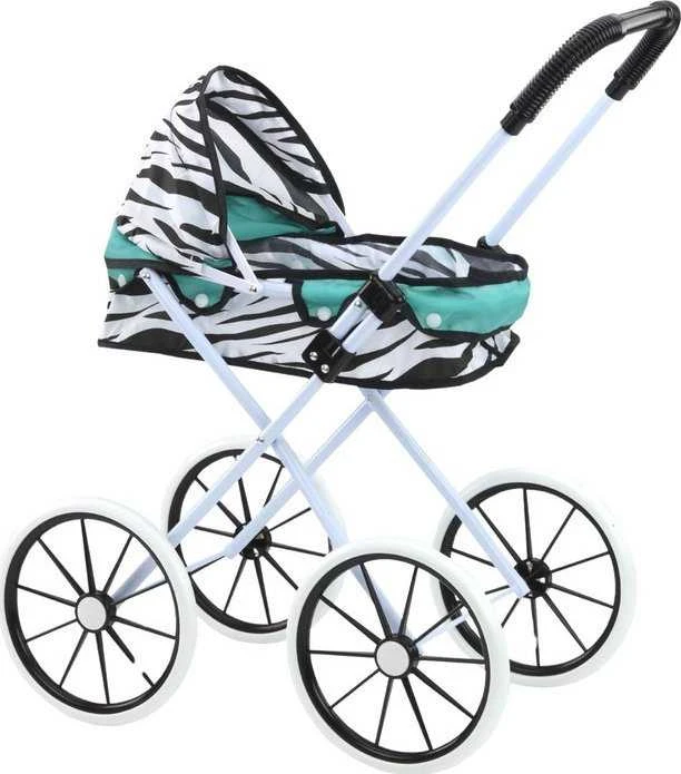 Lėlių vežimėlis Lean Toys su dideliais ratais, 61x48x28,5 cm