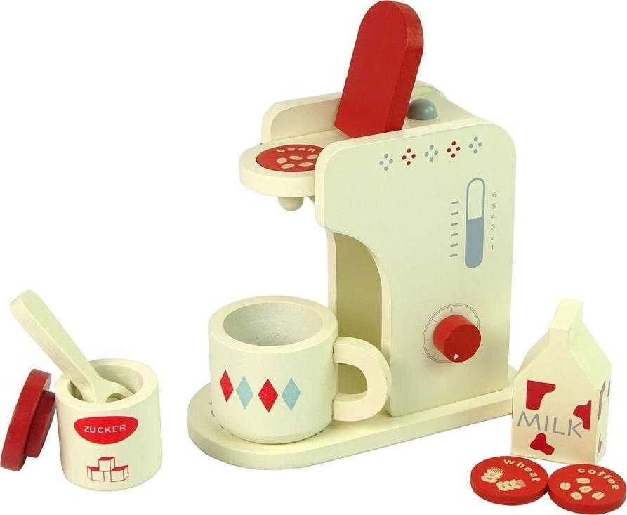 Mediniai kavos virimo aparatas mergaitėms Lean Toys
