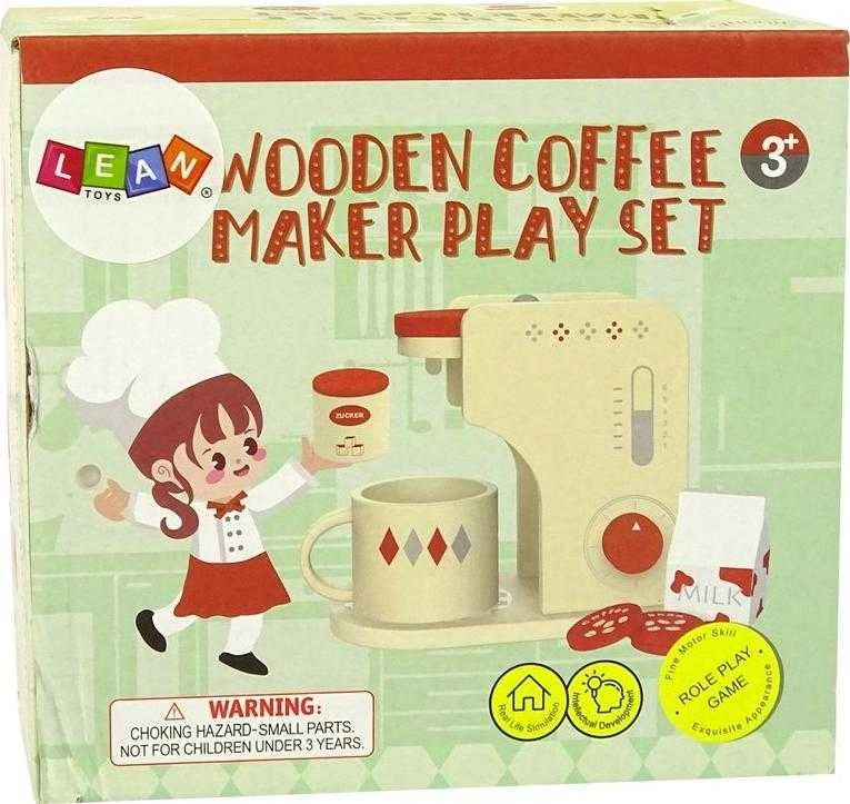 Mediniai kavos virimo aparatas mergaitėms Lean Toys