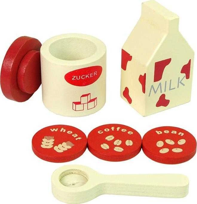 Mediniai kavos virimo aparatas mergaitėms Lean Toys