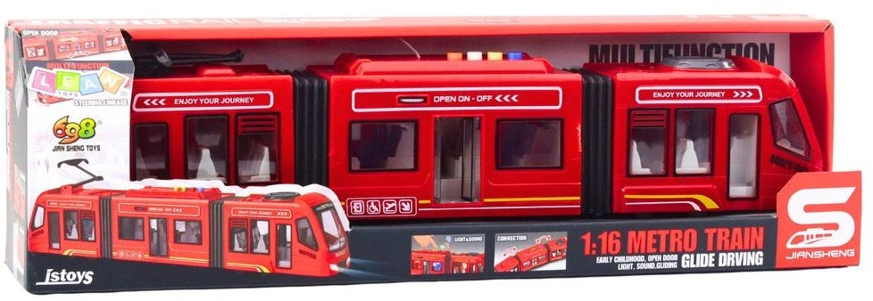 Lean Toys Metro modelis 1:16 su šviesos ir garso efektais