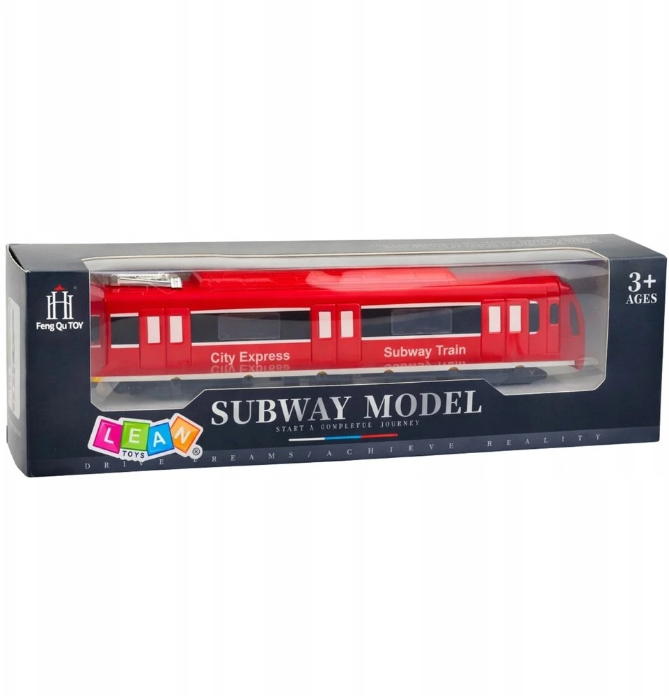 Lean Toys Metro traukinys raudonas