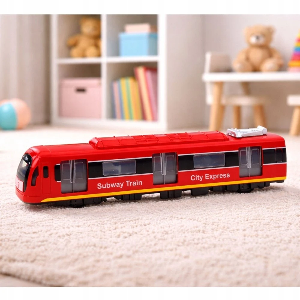 Lean Toys Metro traukinys raudonas