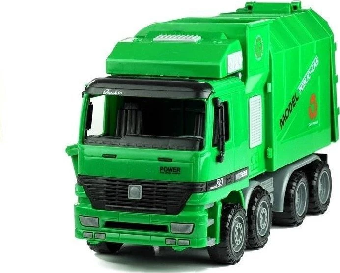 Šiukšliavežis Lean Toys, žalias