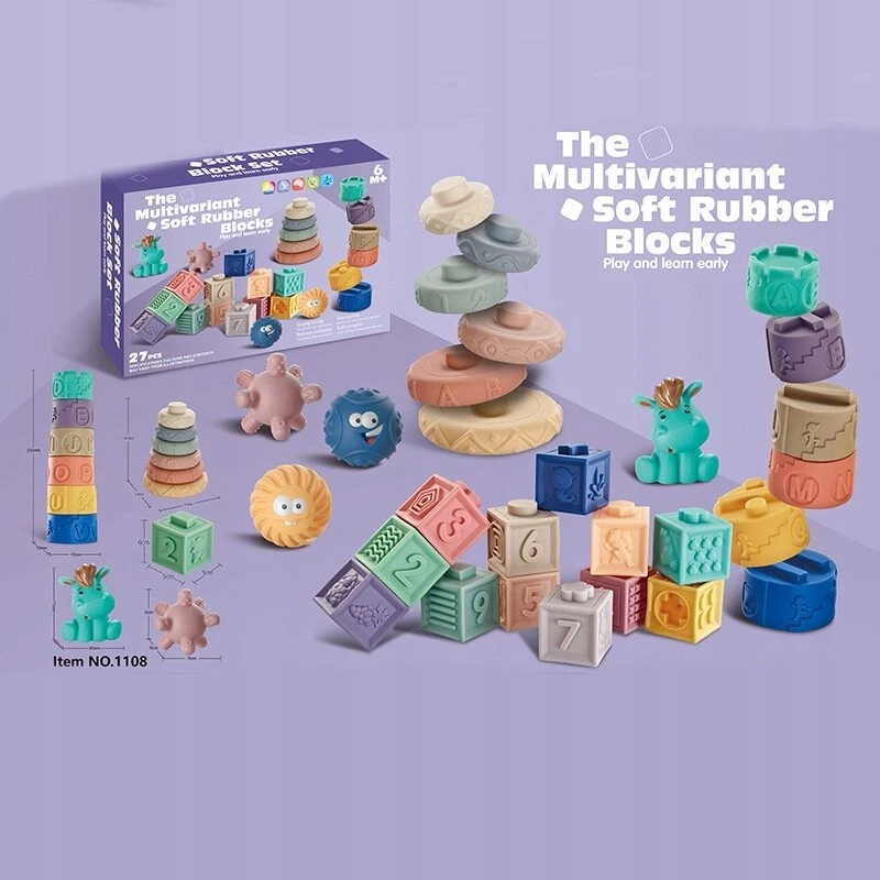 Lean Toys Edukacinės kaladėlės 27 vnt.