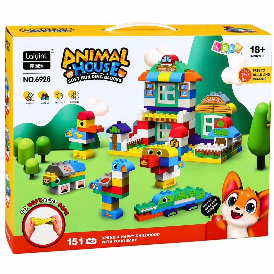 Lean Toys Kaladėlės 151 vnt.