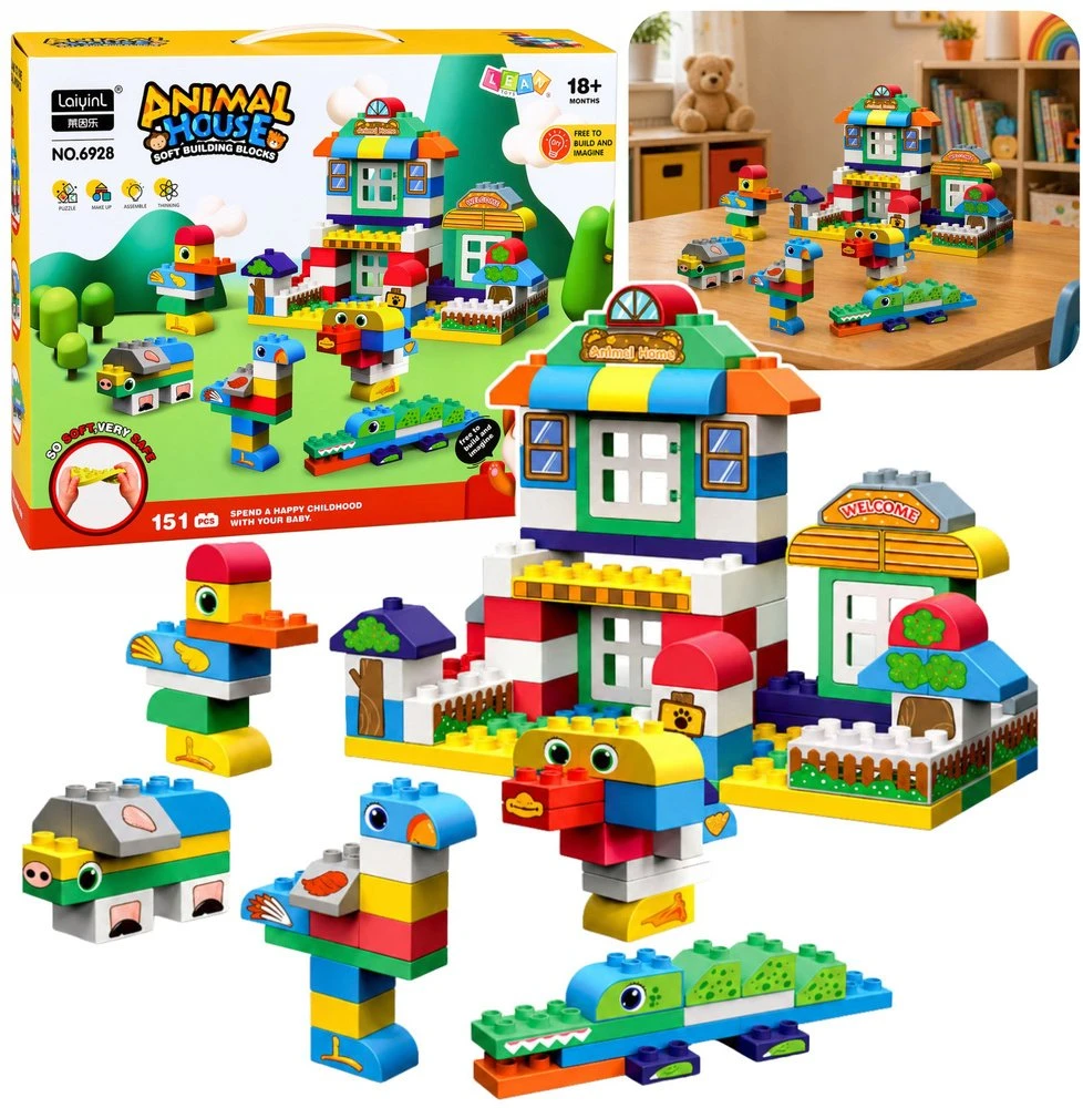 Lean Toys Kaladėlės 151 vnt.