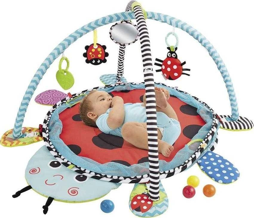 Lean Toys Žaidimų kilimėlis Konig Kids su baseinu ir kamuoliukais