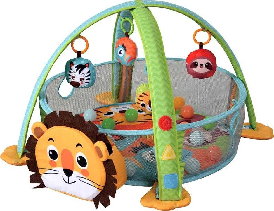 Lean Toys Žaidimų kilimėlis Konig Kids su kamuoliukais