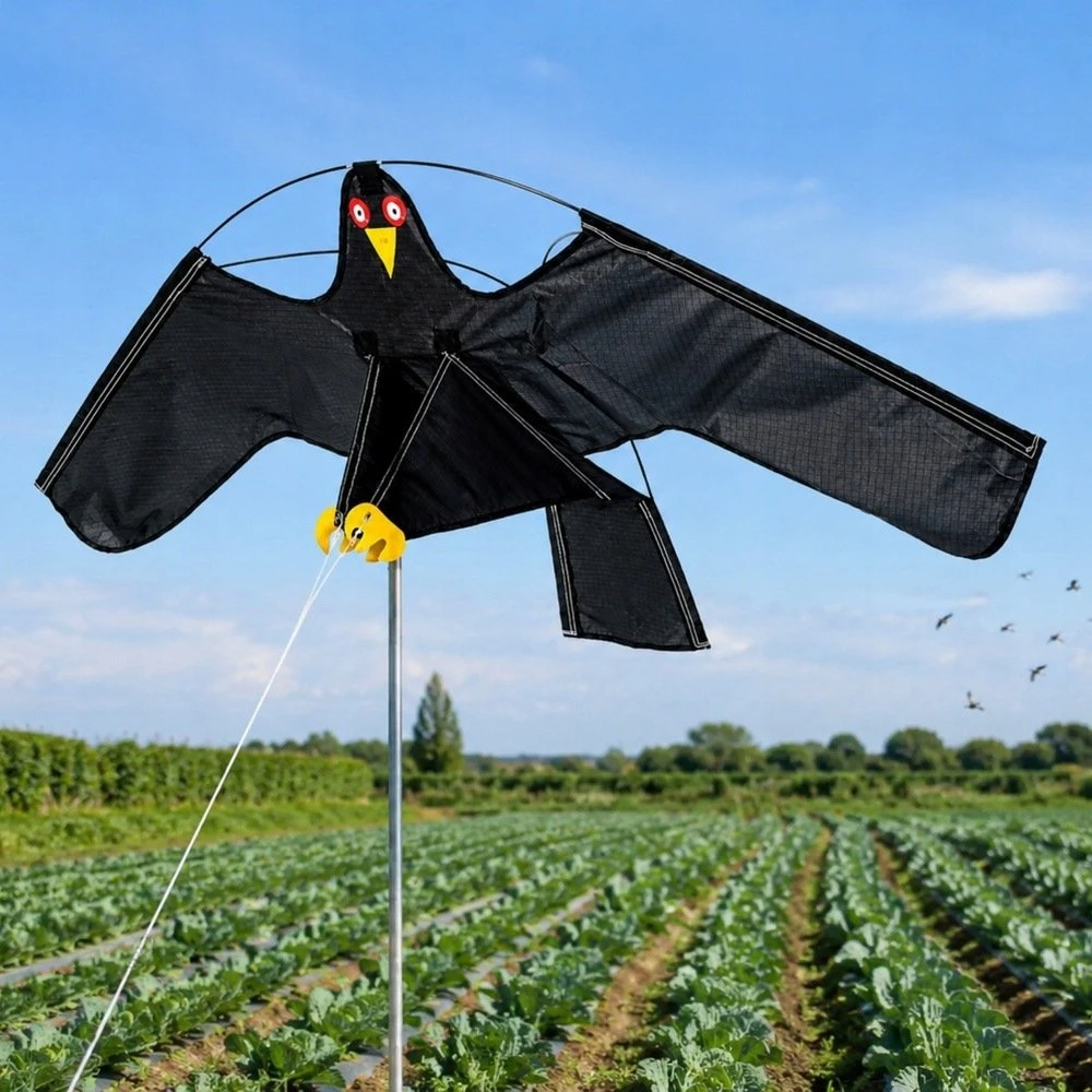 Lean Toys Paukščių atbaidymo aitvaras, plėšriojo paukščio imitacija, 120 × 67 cm