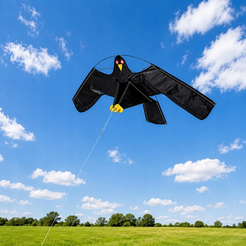 Lean Toys Paukščių atbaidymo aitvaras, plėšriojo paukščio imitacija, 120 × 67 cm