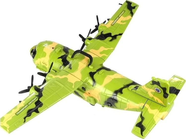 Lean Toys LeanToys Didysis karinis lėktuvas su figūrėlėmis 64 cm