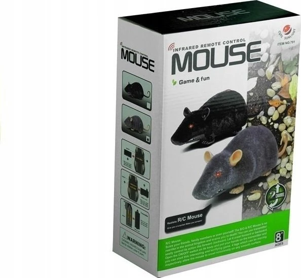 Mysz Nuotoliniu būdu valdoma pelė Lean Toys, pilka