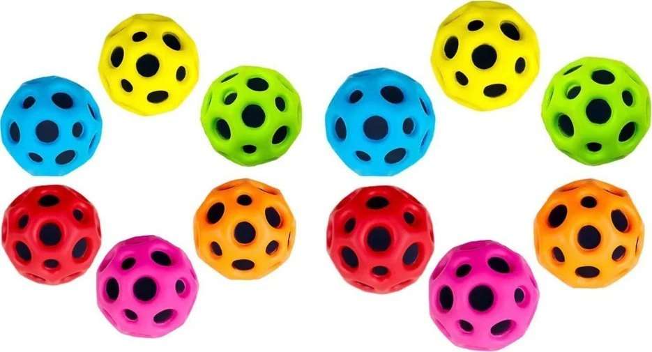 Lean Toys Šviečiantis kamuoliukas su įdubimais 6cm