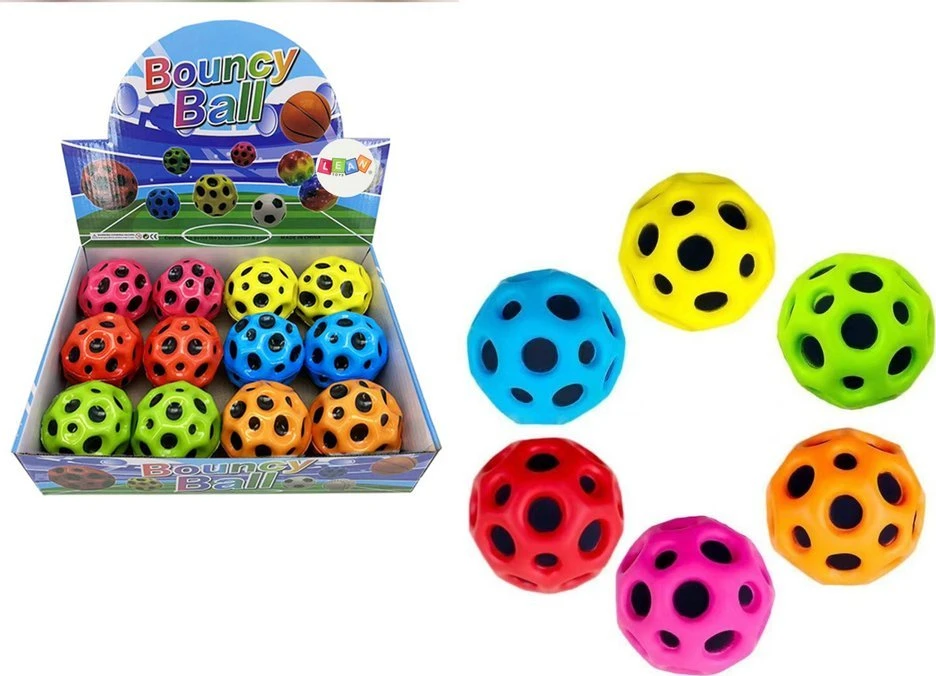 Lean Toys Šviečiantis kamuoliukas su įdubimais 6cm