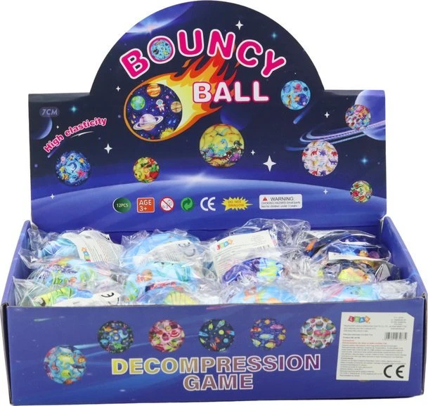 Lean Toys Šviečiantis žaislinis kamuoliukas 7 cm
