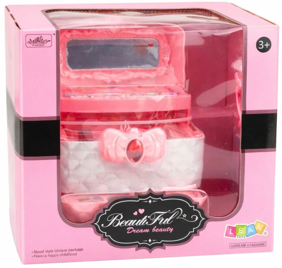 Lean Toys Kosmetinė rožinė 10 vnt.