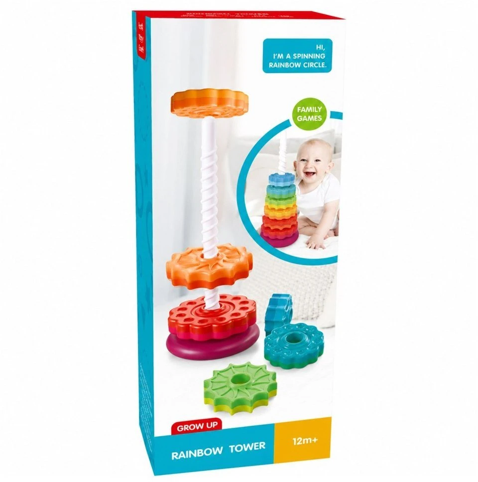 Dėlionė Lean Toys Piramidė 36 cm 6 vnt.