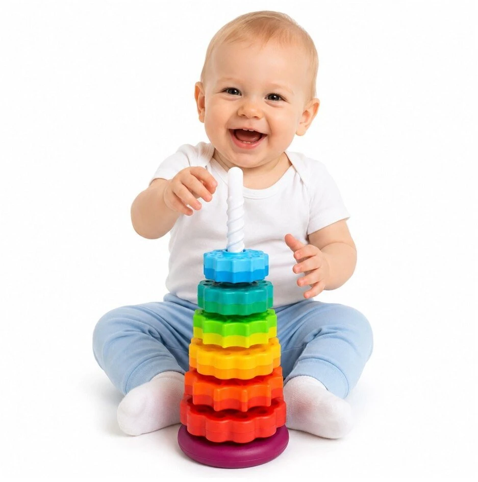 Dėlionė Lean Toys Piramidė 36 cm 6 vnt.