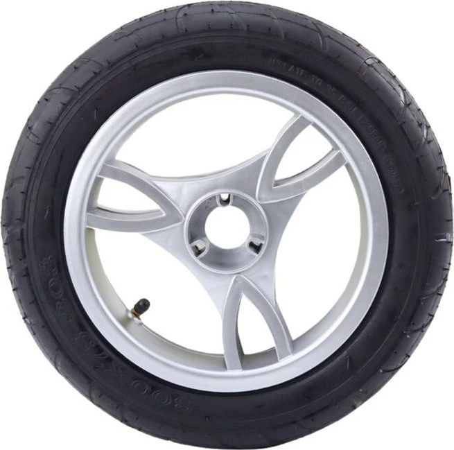 Lean Cars Priekinis plastikinis ratas PRO600 su pripučiama guma 30x8 cm