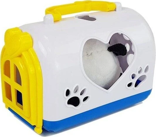 Lean Toys Plušinė Panda su Transportavimo Dėžute