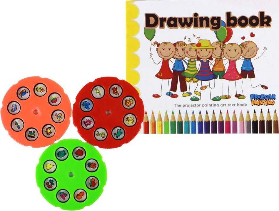 Lean Toys LeanToys Projektorius do nauki rysowania Dinozaur Rožinė