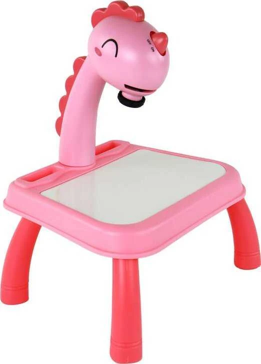 Lean Toys LeanToys Projektorius do nauki rysowania Dinozaur Rožinė