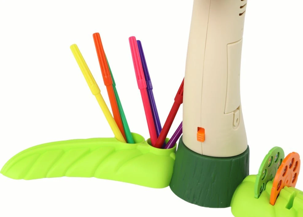 Lean Toys Dinozaurų Piešimo Projektorius su Garsais ir Priedais