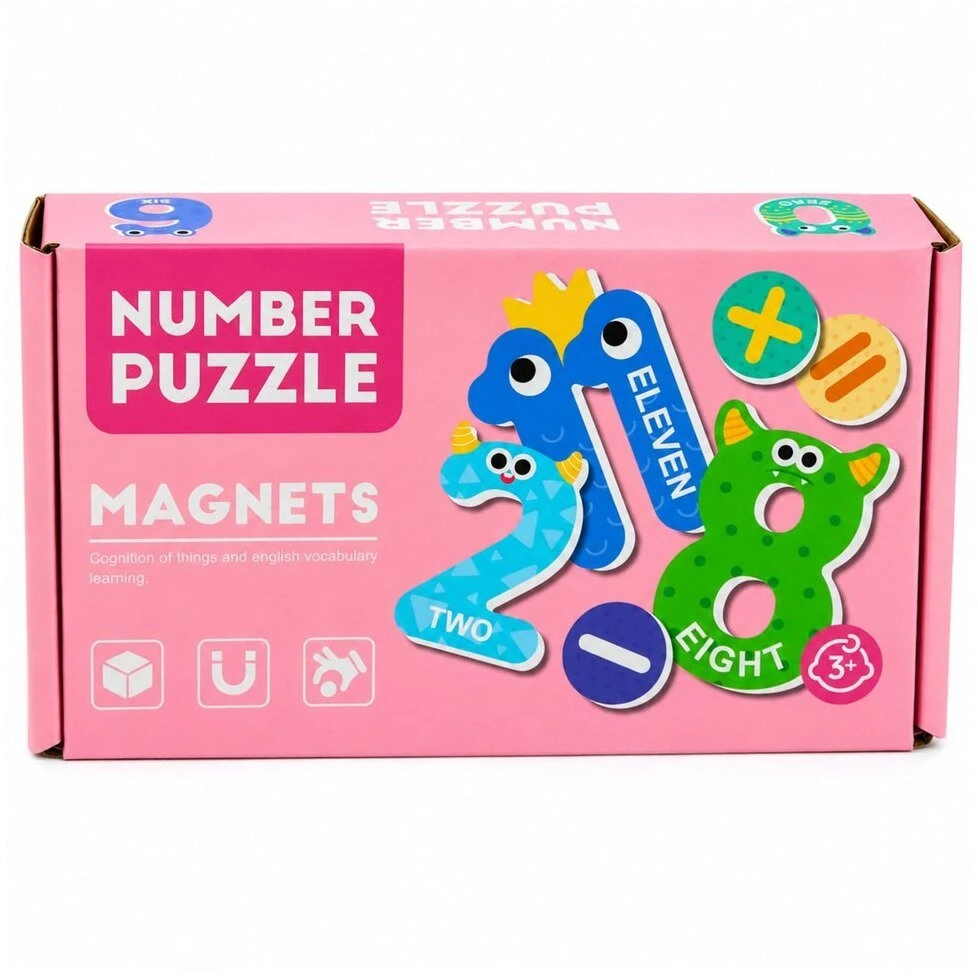Lean Toys Magnetinė dėlionė 26 vnt.