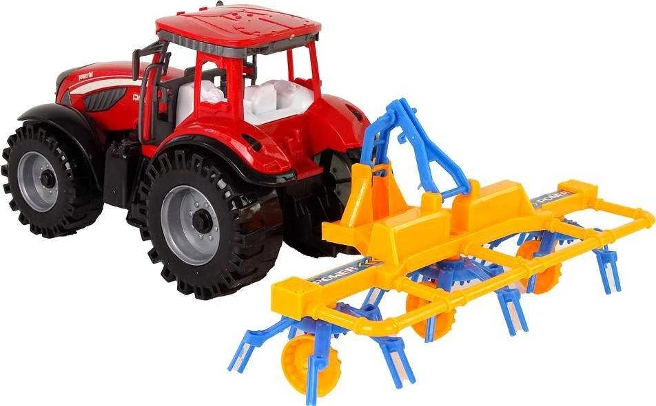 Traktorius su frikciniu grėbliu Lean Toys