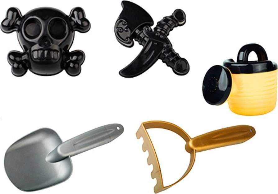 Lean Toys Pirato Smėlio Žaislų Rinkinys, 6 Dalių