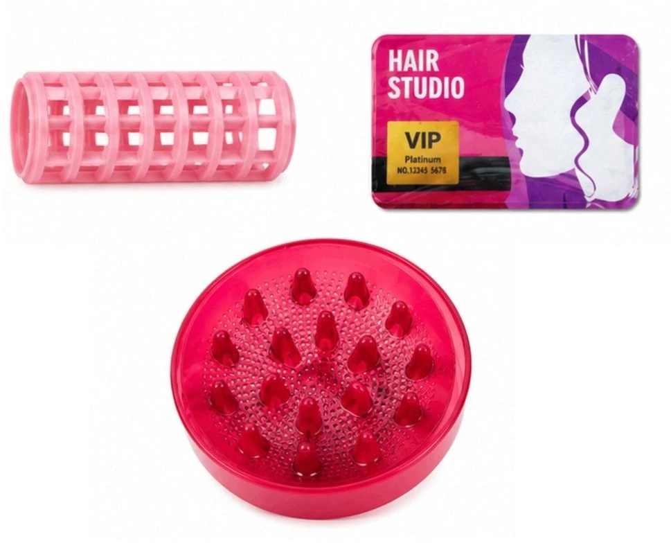 Lean Toys Plaukų stilizavimo rinkinys Rožinis