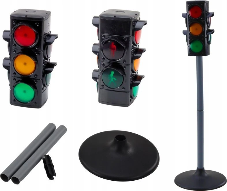 Lean Toys Policininko Rinkinys su Eismo Valdymo Signalais, 10 dalių