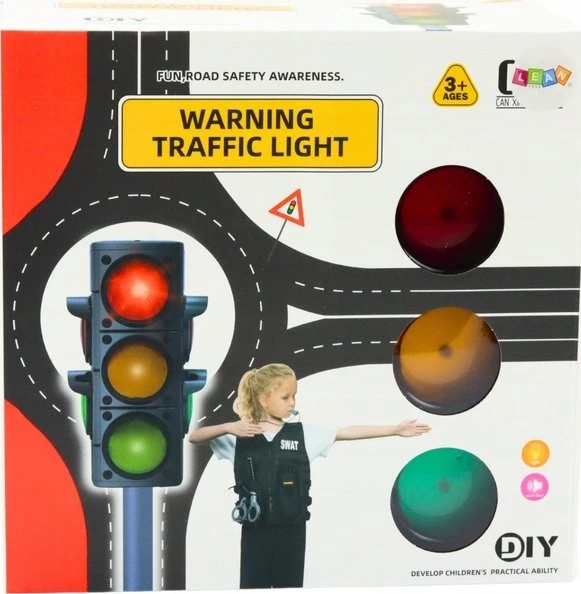 Lean Toys Policininko Rinkinys su Eismo Valdymo Signalais, 10 dalių