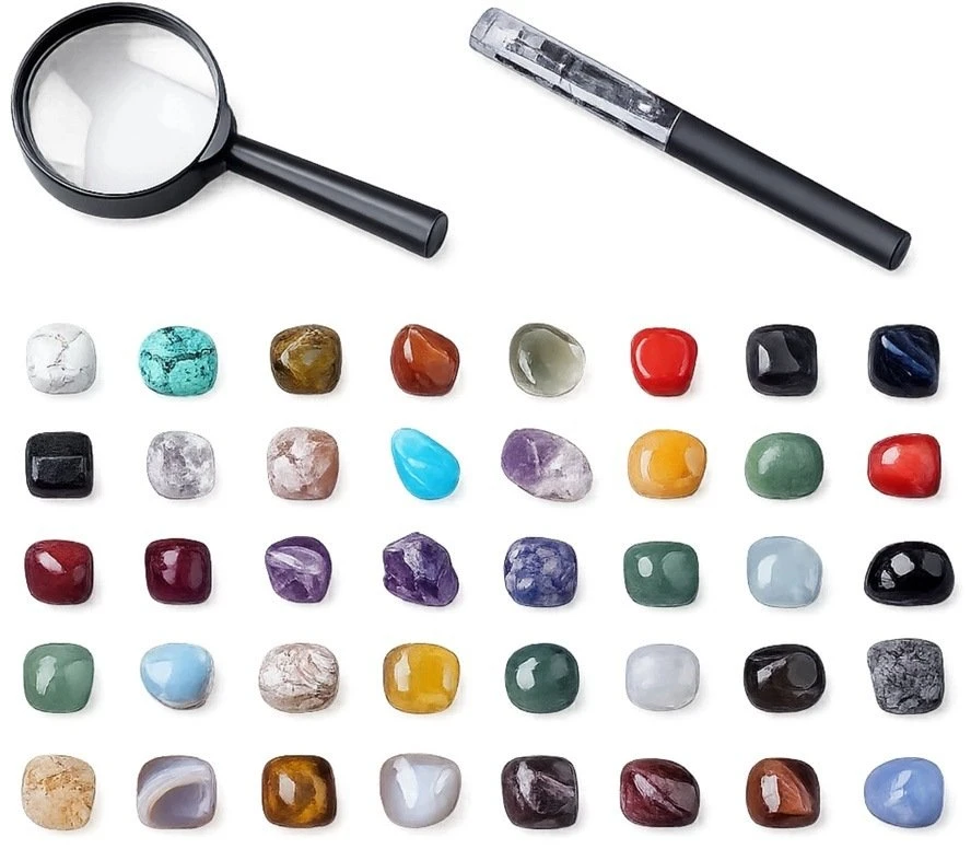 Lean Toys Mineralų rinkinys 43 vnt.
