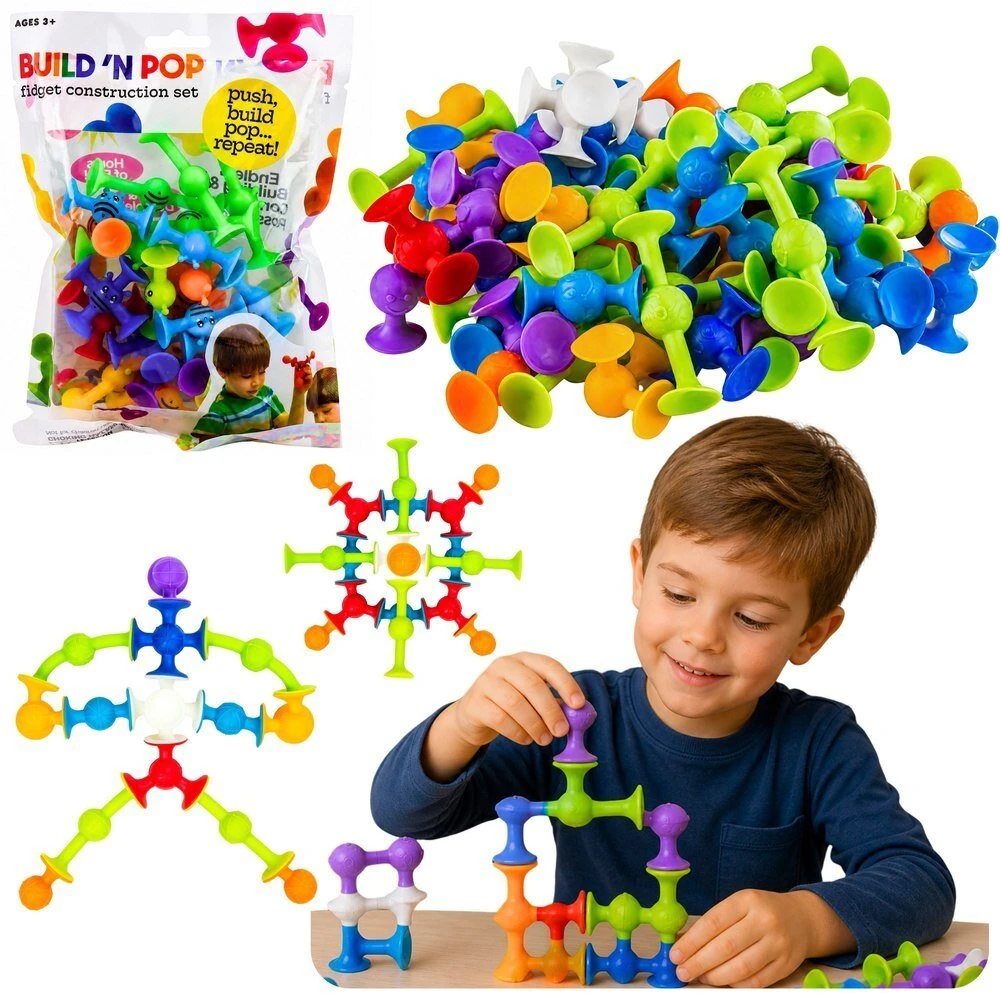 Lean Toys Statybiniai blokeliai spalvoti