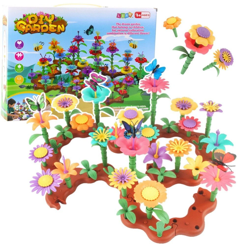 Lean Toys Konstruktorius vaikams „Creative Garden“ 198 vnt.