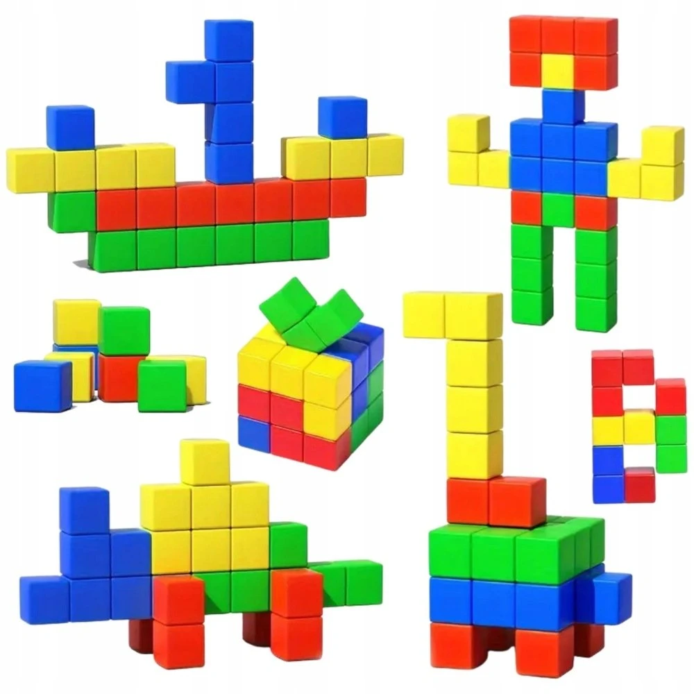 Lean Toys Magnetiniai edukaciniai blokai, 32 vnt.